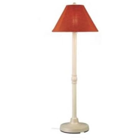 Patio Living Patio Living Concepts 30105 San Juan Floor Lamp 30105 with 2 in. bisque body and chili linen Sunbrella shade fabric - BISQUE 30105